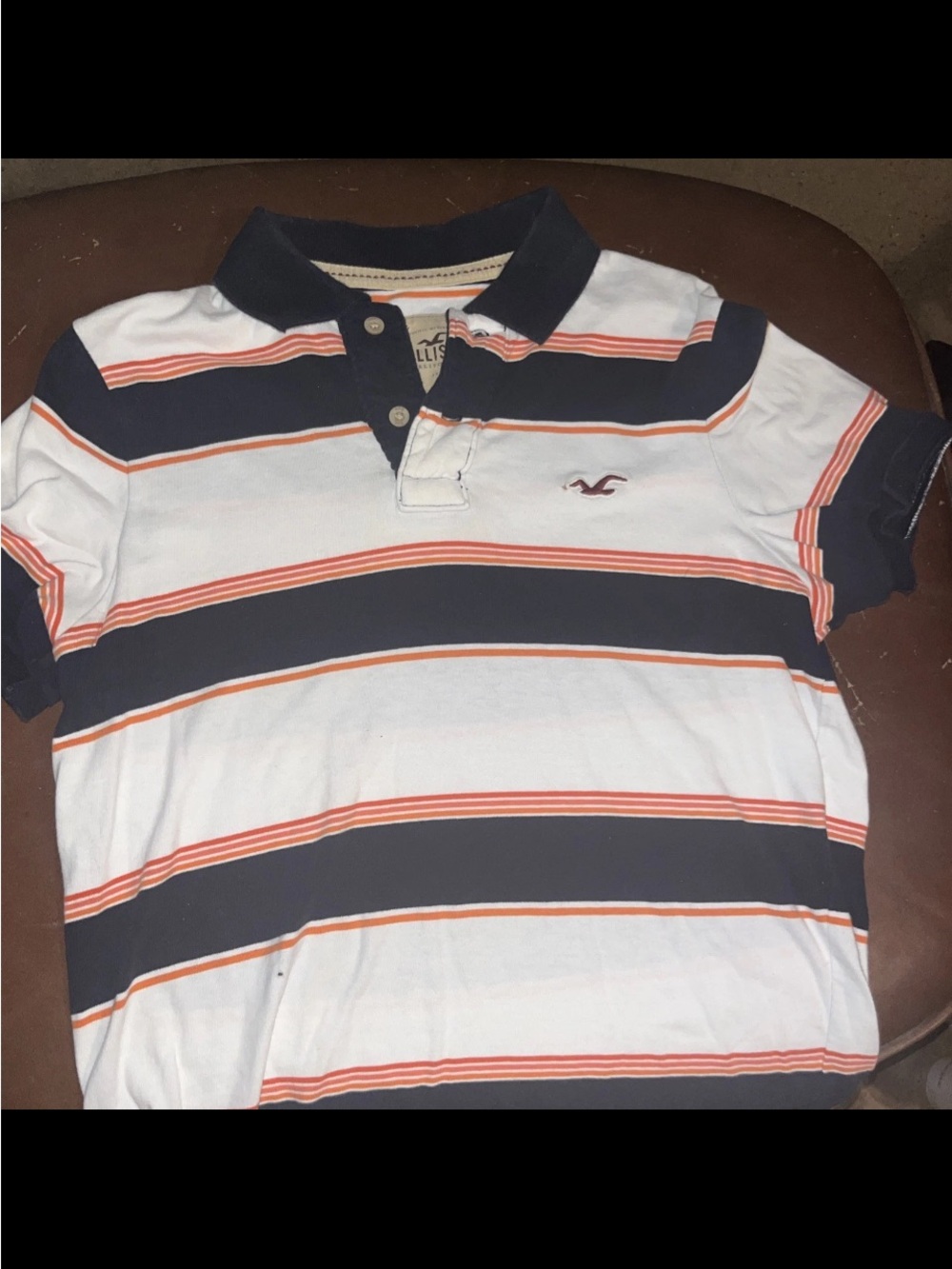Hollister Y2K Classic Striped Polo Mens Size L